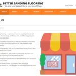 Страница "За нас" на сайта Better Sanding Flooring