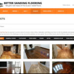 Страница "Проекти" на сайта Better Sanding Flooring