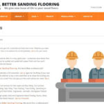 Страница "Услуги" на сайта Better Sanding Flooring